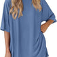 💕Last Day Promotion 49% OFF🔥Casual Oversized 2-Piece Lounge Set with Crewneck & Split Hem