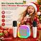 ⏳LAST DAY SALE - 50% OFF!!✨🎵Mini Karaoke Machine for Kids with Wireless Microphones