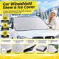 ⏳🖤Black Friday Sale：50% OFF!!🔥Clear Your Windshield Instantly! Magnetic Frost & Snow Cover❄️