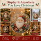 🎅Christmas Pre Hot Sale 50%OFF🎄Christmas Pearl Diamond Art Hanging Ornament Kit | Luxury Flocked Canvas with Scratch-Resistant Non-Fading Pearl Beads DIY Handmade Holiday Hanging Decor 💎
