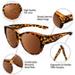 ⏳Last Day 50% Off!!😎UV400 Protection Fit Over Glasses Sunglasses