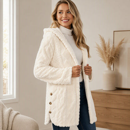 ⏳Limited-Time Offer: 50% OFF⏰Diamond-patterned women's warm hooded outerwear🎁