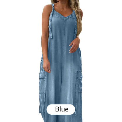 🎉This week's Special Sales - 50% OFF✨Women's Loose Wide-Leg Jumpsuit with Pockets