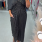 ✨Summer Hot Sale-50% Off💕Polka Dot Printed Elastic Waist Jumpsuit