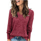 💖LAST DAY SALE 50% OFF✨Women's Casual Long Sleeve V-Neck Knit Tunic Top