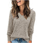 💖LAST DAY SALE 50% OFF✨Women's Casual Long Sleeve V-Neck Knit Tunic Top