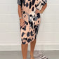 💖Last Day Sale 49% OFF💃 Round Neck Loose Casual Leopard Print Dress