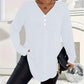 💓LAST DAY PROMOTION - 50%OFF🎀Women's Plus Size Buttoned V-Neck Long Sleeve Top
