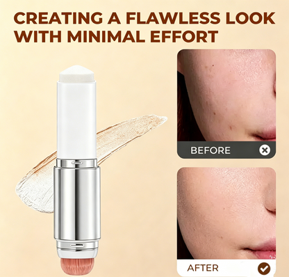 🎉BUY 1 GET 1 FREE🎉[OFFICIAL PRODUCT] BLANC Cover Cream Stick / Detachable Brush - Korean Skin Care Color-Changing Foundation Stick with Collagen Capsules (0.45 oz)