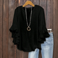 💥Summer Promotion 50% OFF！！☀️Women's Ruffle Sleeve V-Neck Shirt👚Fashionable and versatile