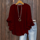 💥Summer Promotion 50% OFF！！☀️Women's Ruffle Sleeve V-Neck Shirt👚Fashionable and versatile