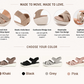 📢Last Day 50% OFF!👡Sequin Knit Wedge Sandals – Stretch Into Summer