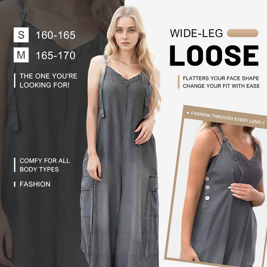 🎉This week's Special Sales - 50% OFF✨Women's Loose Wide-Leg Jumpsuit with Pockets