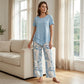 👗 LIMITED-TIME 50% OFF! 🎀 Women’s 2-Piece Set – Asymmetrical Tunic & Printed Pants, Breathable 🌺