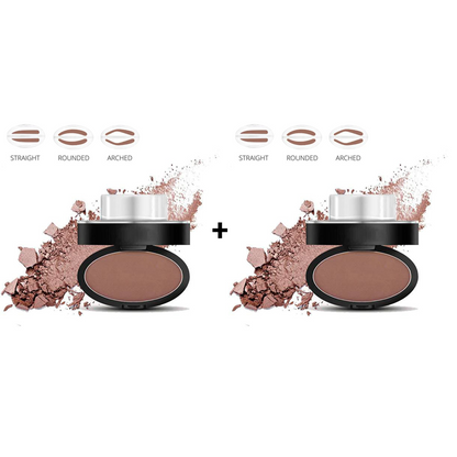 ✨Buy 1 Get 1 Free 🖌️50K+ Sold!!!🖤Eyebrow Stamp Powder Kit with Applicator Brush, One Press Perfect Brow Stamp, Waterproof Long Lasting 24H Wear Eyebrow Makeup for Lazy Daily Salon-Like Brows