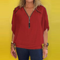 🌸Up to 40% OFF🩷Women's Chiffon Zip-up Neck Casual Top