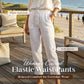 📢LAST DAY SPECIAL PRICE: ￡11.99!!👖Women's  Elastic Waist Cotton Linen Casual Pants