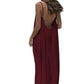 📢📢Last Day-50% OFF!!🏖️💕20K+ SOLD!⚡Women's Casual Backless Spaghetti Strap Maxi Dress🌟🌊