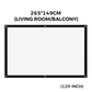🥳2026 HOT SALE 50% OFF!✨High Definition Projection Screen - Diagonal with Matte White Surface for Crystal Clear Home Cinema Experience 🎬🌟