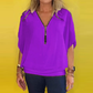 🌸Up to 40% OFF🩷Women's Chiffon Zip-up Neck Casual Top