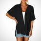 🔥Summer Hot Sale 49％ OFF🏳️‍🌈2025 New Stylish Flowy Short Sleeve Cardigan✈️Buy 2 Free Shipping