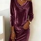🎅 Christmas Promotion  50% OFF 🎁Loose Velvet Dress for Women