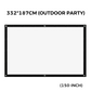 🥳2026 HOT SALE 50% OFF!✨High Definition Projection Screen - Diagonal with Matte White Surface for Crystal Clear Home Cinema Experience 🎬🌟