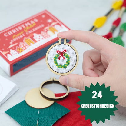 🧵Buy more save more🎄Christmas cross-stitch advent calendar