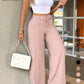 ⏳Last Day Sale Only ￡15.99!!👖 💥 Women's High-Waisted Straight Leg Trousers – Front seam & elastic back – Versatile, comfortable & perfect for office or casual wear ✨🌸