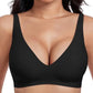 🥳2026 HOT SALE🥳 50% OFF! 💞Womens Comfortable Wireless Bras Push Up Bralettes Seamless Tshirts Bras Deep V Everyday Bras