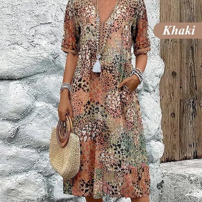 💥2025 Mother's Day Sale 49% OFF🤩Vibrant Midi Dress