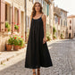 📢📢Last Day-50% OFF!!🏖️💕20K+ SOLD!⚡Women's Casual Backless Spaghetti Strap Maxi Dress🌟🌊
