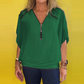 🌸Up to 40% OFF🩷Women's Chiffon Zip-up Neck Casual Top
