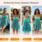 🌊Summer Hot Sale-50% OFF!!⚡50K+ SOLD!👙Strap Top & Fitted Swim Shorts Separable Swimsuit
