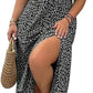 🌺Summer Hot Sale 50% OFF💐💗Plus-size Short Sleeve Split Floral Print Dress