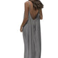 📢📢Last Day-50% OFF!!🏖️💕20K+ SOLD!⚡Women's Casual Backless Spaghetti Strap Maxi Dress🌟🌊