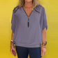 🌸Up to 40% OFF🩷Women's Chiffon Zip-up Neck Casual Top