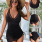🏝️Summer  Sale 49% OFF🍧👙Slimming Mesh Sheer Sarong Wraps Tummy Control Swimsuit