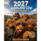 🎁Last Day Promotion 49% OFF🔥2027 Funny Highland Cow Wall Calendar | A4 Hanging Calendar | Designed by Isabel Kline