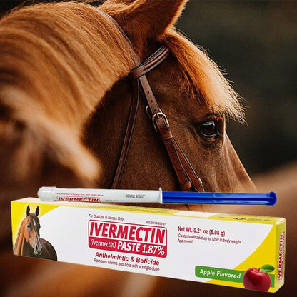 🏆LAST DAY SALE - BUY 1 GET 1 FREE🐎Ivermectin Horse Paste 1.87% 6.08g Tubes