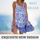 🎉 Summer Hot Sale 50% OFF！！👗 Floral Loose-Fitting Sundress💐