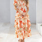 ⏳Limited-time 60% Discount !💃Women's Floral Square Neck Puff Short Sleeve Smocked Tiered Dress