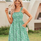 💖LAST DAY SALE 50% OFF👗Women's Summer Dresses Casual Square Neck Floral Sundress With Pockets