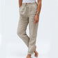 📢LAST DAY SPECIAL PRICE: ￡11.99!!👖Women's  Elastic Waist Cotton Linen Casual Pants