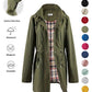 📢📢Hot Sale 50% OFF!!🌧️🧥Women's Checkered Lining Waterproof Windbreaker