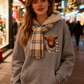 🔥Cute Highland Cow Cozy Fleece-Lined Hooded Sweatshirt🦬