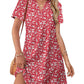 🔥Summer Hot Sale 50% Off!!💃Women's Casual V Neck Vacation Midi Dress With Pockets
