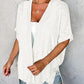 🔥Summer Hot Sale 49％ OFF🏳️‍🌈2025 New Stylish Flowy Short Sleeve Cardigan✈️Buy 2 Free Shipping