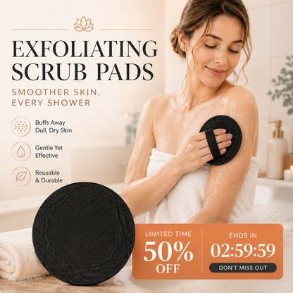 🖤Last Day Buy 1 Free 1🚿Exfoliating Scrub Bath Pads🧖‍♀️Gently exfoliate, unclog pores, reveal brighter skin.