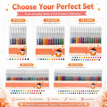 🔥LAST DAY-70% OFF!!✨50K+ SOLD!💖Glitter Gel Pen Set